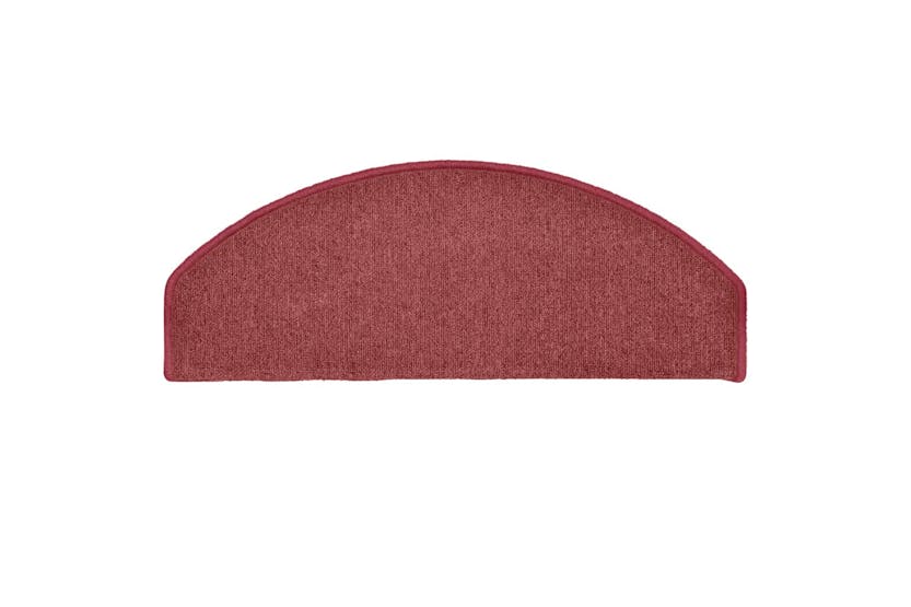 vidaXL 322373 Carpet Stair Treads 15 Pcs Red 65x24x4cm vidaXL 322373 Carpet Stair Treads 15 Pcs Red 65x24x4cm