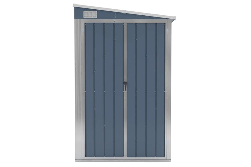 vidaXL 316226 Wall-mounted Garden Shed Grey 118x288x178cm Galvanised Steel vidaXL 316226 Wall-mounted Garden Shed Grey 118x288x178cm Galvanised Steel