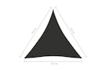 vidaXL 135123 Sunshade Sail Oxford Fabric Triangular 4.5x4.5x4.5 M Anthracite vidaXL 135123 Sunshade Sail Oxford Fabric Triangular 4.5x4.5x4.5 M Anthracite