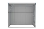 Vidaxl Wall-mounted Garden Shed Grey 118x194x178 Cm Galvanised Steel Vidaxl Wall-mounted Garden Shed Grey 118x194x178 Cm Galvanised Steel