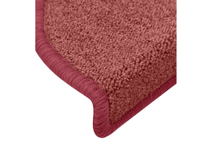 vidaXL 322373 Carpet Stair Treads 15 Pcs Red 65x24x4cm vidaXL 322373 Carpet Stair Treads 15 Pcs Red 65x24x4cm