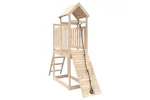 vidaXL 3155867 Playhouse With Climbing Wall Solid Wood Pine vidaXL 3155867 Playhouse With Climbing Wall Solid Wood Pine