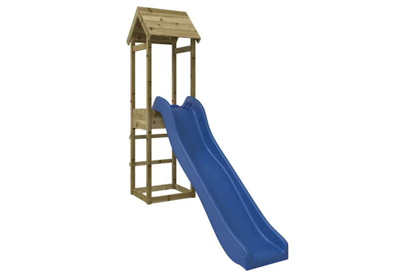 vidaXL 3155854 Playhouse With Slide Impregnated Wood Pine vidaXL 3155854 Playhouse With Slide Impregnated Wood Pine