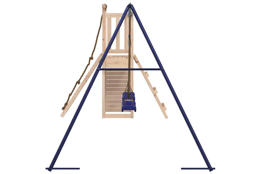 vidaXL 3155921 Playhouse With Swings Climbing Wall Solid Wood Pine vidaXL 3155921 Playhouse With Swings Climbing Wall Solid Wood Pine