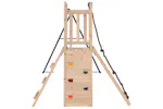 vidaXL 3155921 Playhouse With Swings Climbing Wall Solid Wood Pine vidaXL 3155921 Playhouse With Swings Climbing Wall Solid Wood Pine