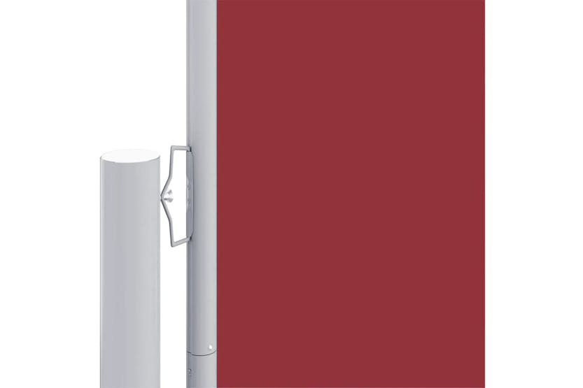 vidaXL 318023 Retractable Side Awning Red 117x1000cm vidaXL 318023 Retractable Side Awning Red 117x1000cm