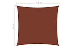 vidaXL 135360 Sunshade Sail Oxford Fabric Square 4.5x4.5 M Terracotta vidaXL 135360 Sunshade Sail Oxford Fabric Square 4.5x4.5 M Terracotta