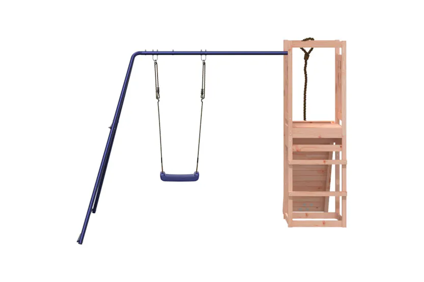 vidaXL 3155949 Playhouse With Climbing Wall Swing Solid Wood Douglas vidaXL 3155949 Playhouse With Climbing Wall Swing Solid Wood Douglas