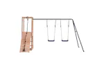 vidaXL 3155922 Playhouse With Swings Climbing Wall Solid Wood Douglas vidaXL 3155922 Playhouse With Swings Climbing Wall Solid Wood Douglas