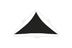 vidaXL 135780 Sunshade Sail Oxford Fabric Triangular 3.5x3.5x4.9 M Black vidaXL 135780 Sunshade Sail Oxford Fabric Triangular 3.5x3.5x4.9 M Black