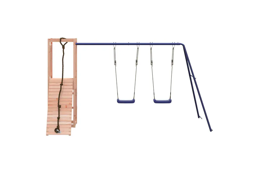 vidaXL 3155952 Playhouse With Climbing Wall Swings Solid Wood Douglas vidaXL 3155952 Playhouse With Climbing Wall Swings Solid Wood Douglas