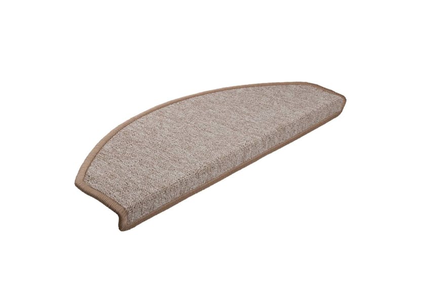 vidaXL 133886 Carpet Stair Treads 15 Pcs Light Brown 65x24x4cm vidaXL 133886 Carpet Stair Treads 15 Pcs Light Brown 65x24x4cm