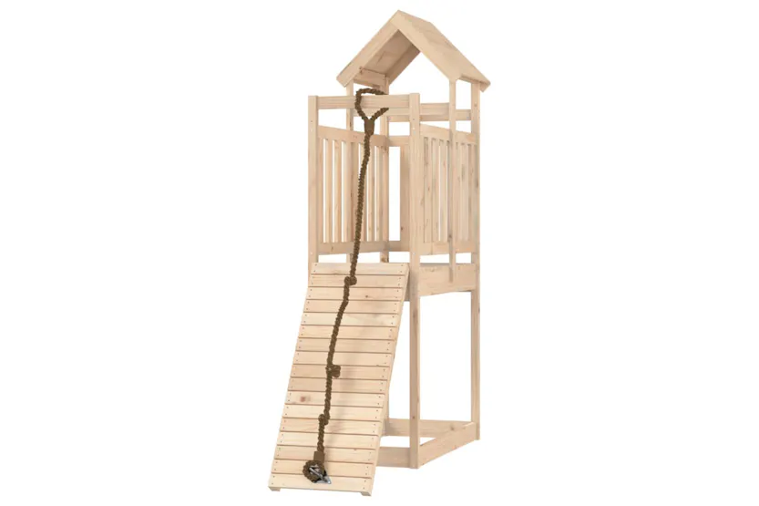 vidaXL 3155963 Playhouse With Climbing Wall Solid Wood Pine vidaXL 3155963 Playhouse With Climbing Wall Solid Wood Pine