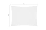 vidaXL 135267 Sunshade Sail Oxford Fabric Rectangular 3x5 M White vidaXL 135267 Sunshade Sail Oxford Fabric Rectangular 3x5 M White