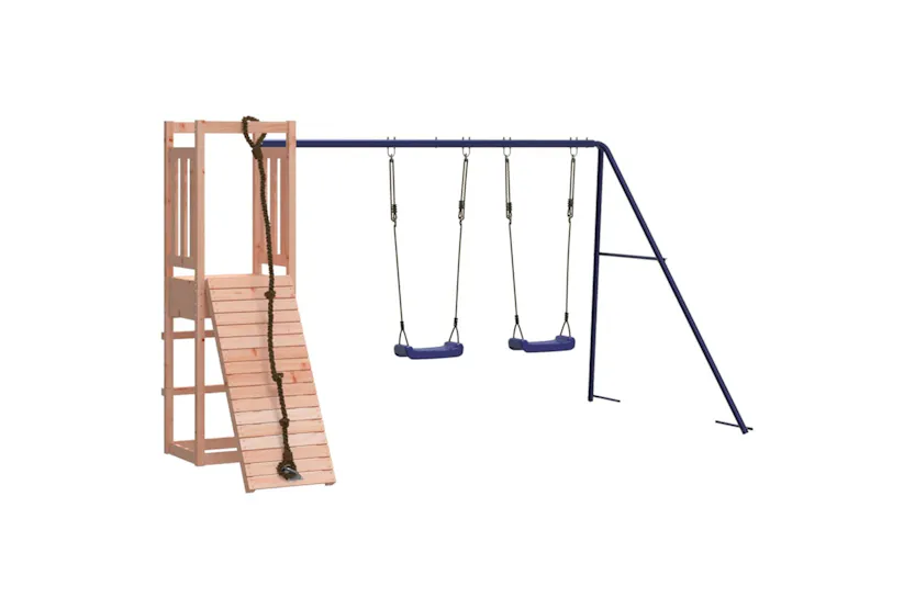 vidaXL 3155952 Playhouse With Climbing Wall Swings Solid Wood Douglas vidaXL 3155952 Playhouse With Climbing Wall Swings Solid Wood Douglas