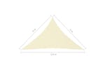 vidaXL 135232 Sunshade Sail Oxford Fabric Triangular 4x4x5.8 M Cream vidaXL 135232 Sunshade Sail Oxford Fabric Triangular 4x4x5.8 M Cream