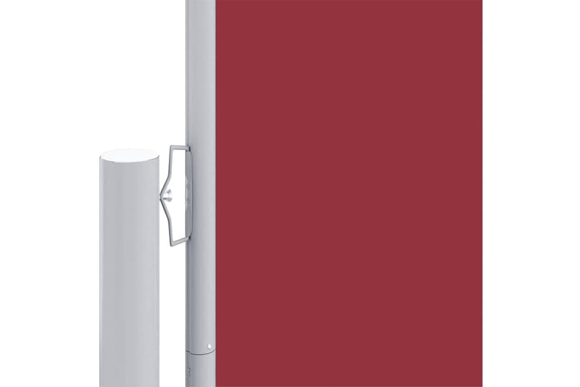 vidaXL 318035 Retractable Side Awning Red 160x1000cm vidaXL 318035 Retractable Side Awning Red 160x1000cm
