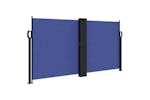 vidaXL 318058 Retractable Side Awning Blue 117x1200cm vidaXL 318058 Retractable Side Awning Blue 117x1200cm