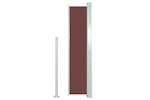 vidaXL 317879 Patio Retractable Side Awning 140x300cm Brown vidaXL 317879 Patio Retractable Side Awning 140x300cm Brown
