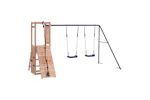 vidaXL 3155922 Playhouse With Swings Climbing Wall Solid Wood Douglas vidaXL 3155922 Playhouse With Swings Climbing Wall Solid Wood Douglas