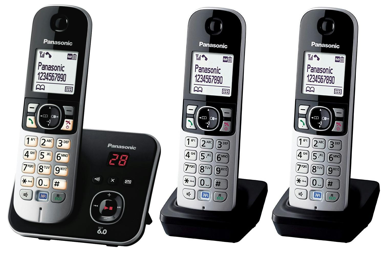 Panasonic TAP6823TRI Cordless Phone with Answering Machine | Trio