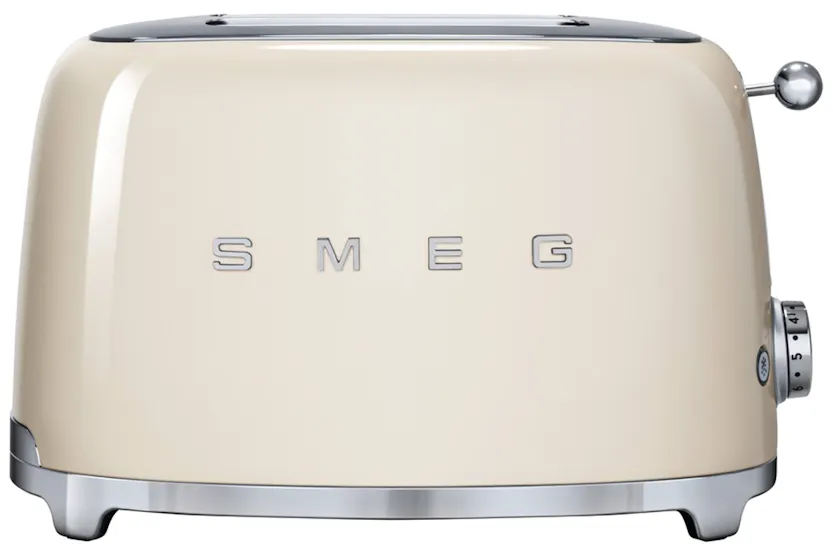 Smeg 50's Retro Style Aesthetic 2 Slice Toaster | TSF01CRUK | Cream Smeg 50's Retro Style Aesthetic 2 Slice Toaster | TSF01CRUK | Cream
