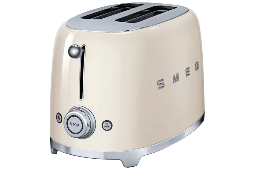 Smeg 50's Retro Style Aesthetic 2 Slice Toaster | TSF01CRUK | Cream Smeg 50's Retro Style Aesthetic 2 Slice Toaster | TSF01CRUK | Cream