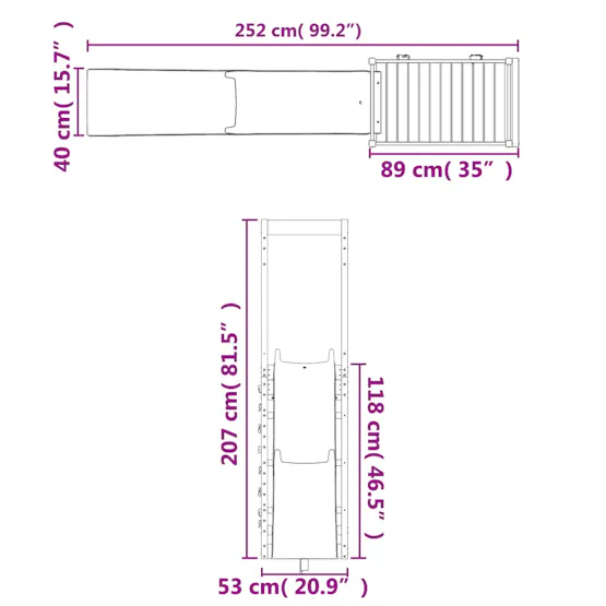 Vidaxl 3156992 Outdoor Playset Solid Wood Douglas Vidaxl 3156992 Outdoor Playset Solid Wood Douglas