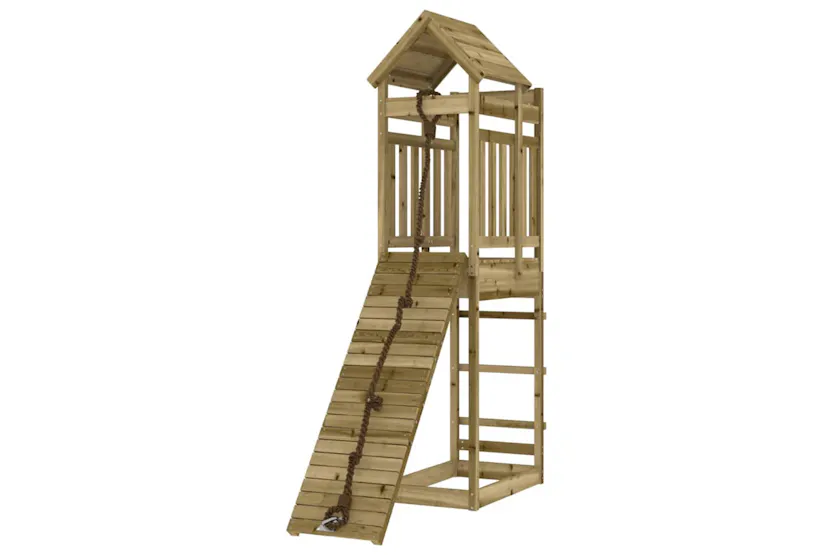 vidaXL 3156942 Playhouse With Climbing Wall Impregnated Wood Pine vidaXL 3156942 Playhouse With Climbing Wall Impregnated Wood Pine