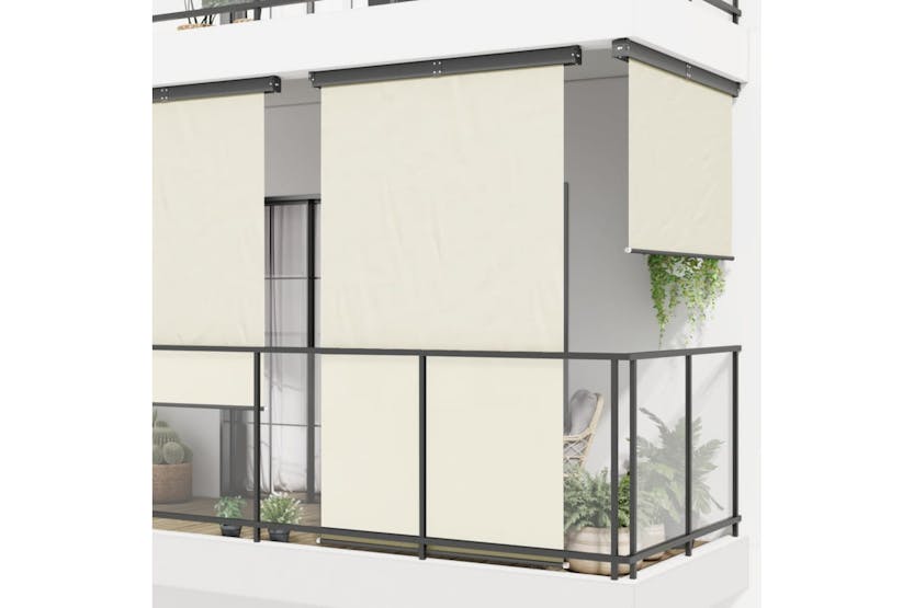 vidaXL Balcony Side Awning 175x250cm Cream vidaXL Balcony Side Awning 175x250cm Cream