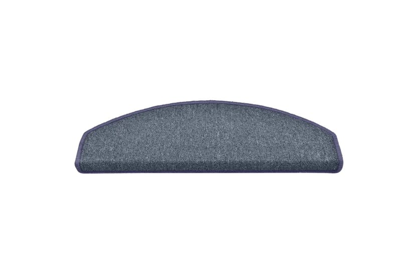 vidaXL 322365 Carpet Stair Treads 15 Pcs Dark Grey And Blue 65x24x4cm vidaXL 322365 Carpet Stair Treads 15 Pcs Dark Grey And Blue 65x24x4cm