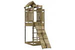 vidaXL 3156876 Playhouse With Climbing Wall Impregnated Wood Pine vidaXL 3156876 Playhouse With Climbing Wall Impregnated Wood Pine