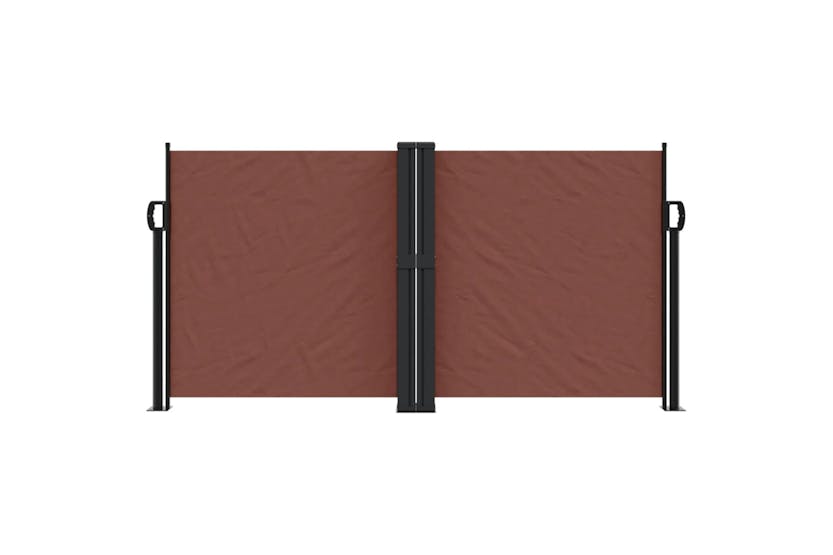 vidaXL 318057 Retractable Side Awning Brown 117x1200cm vidaXL 318057 Retractable Side Awning Brown 117x1200cm