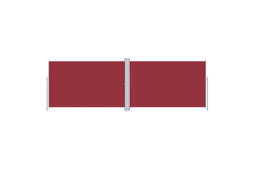 vidaXL 318017 Retractable Side Awning Red 220x600cm vidaXL 318017 Retractable Side Awning Red 220x600cm