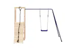 vidaXL 3155948 Playhouse With Climbing Wall Swing Solid Wood Pine vidaXL 3155948 Playhouse With Climbing Wall Swing Solid Wood Pine
