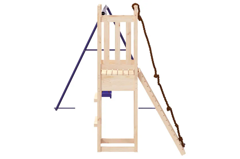 vidaXL 3155951 Playhouse With Climbing Wall Swings Solid Wood Pine vidaXL 3155951 Playhouse With Climbing Wall Swings Solid Wood Pine
