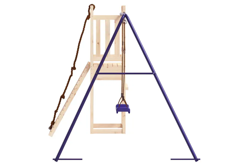 vidaXL 3155948 Playhouse With Climbing Wall Swing Solid Wood Pine vidaXL 3155948 Playhouse With Climbing Wall Swing Solid Wood Pine