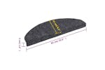 vidaXL 132697 15pcs Self-adhesive Stair Mats Needle Punch 65x21x4cm Dark Grey vidaXL 132697 15pcs Self-adhesive Stair Mats Needle Punch 65x21x4cm Dark Grey