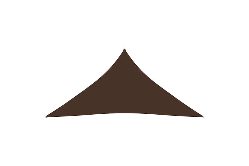 vidaXL 135841 Sunshade Sail Oxford Fabric Triangular 5x6x6 M Brown vidaXL 135841 Sunshade Sail Oxford Fabric Triangular 5x6x6 M Brown