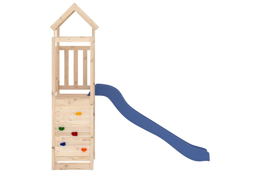 vidaXL 3155900 Playhouse With Slide Rockwall Solid Wood Pine vidaXL 3155900 Playhouse With Slide Rockwall Solid Wood Pine