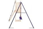 vidaXL 3155951 Playhouse With Climbing Wall Swings Solid Wood Pine vidaXL 3155951 Playhouse With Climbing Wall Swings Solid Wood Pine