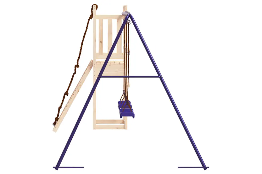 vidaXL 3155951 Playhouse With Climbing Wall Swings Solid Wood Pine vidaXL 3155951 Playhouse With Climbing Wall Swings Solid Wood Pine