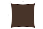 vidaXL 135803 Sunshade Sail Oxford Fabric Square 7x7 M Brown vidaXL 135803 Sunshade Sail Oxford Fabric Square 7x7 M Brown