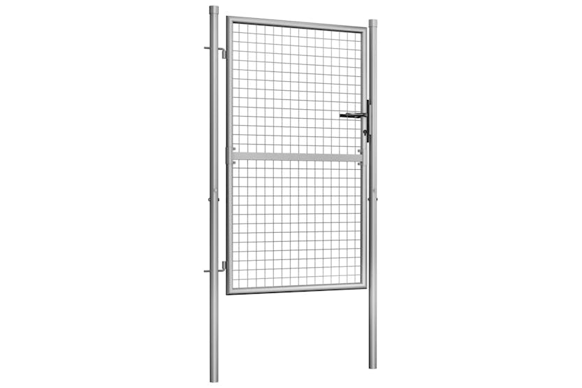 vidaXL 144757 Garden Gate Galvanised Steel 105x175cm Silver vidaXL 144757 Garden Gate Galvanised Steel 105x175cm Silver