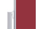 vidaXL 318005 Retractable Side Awning Red 180x600cm vidaXL 318005 Retractable Side Awning Red 180x600cm