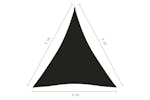 vidaXL 135787 Sunshade Sail Oxford Fabric Triangular 5x7x7 M Black vidaXL 135787 Sunshade Sail Oxford Fabric Triangular 5x7x7 M Black