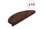 vidaXL 149805 Stair Mats 10 Pcs 65x21x4cm Brown vidaXL 149805 Stair Mats 10 Pcs 65x21x4cm Brown