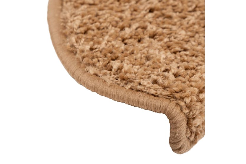 vidaXL 133902 Carpet Stair Treads 15 Pcs Beige 65x21x4cm vidaXL 133902 Carpet Stair Treads 15 Pcs Beige 65x21x4cm