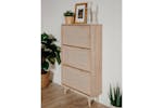 Finori Shoe Cabinet Bali 49a Sonoma Oak And Cane Print Finori Shoe Cabinet Bali 49a Sonoma Oak And Cane Print