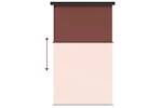 vidaXL Balcony Side Awning 165x250cm Brown vidaXL Balcony Side Awning 165x250cm Brown